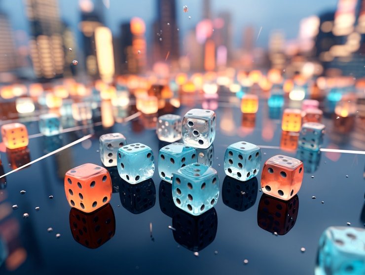 Dealer dan kartu terlihat jelas dari mobile Dealer live multi-kamera